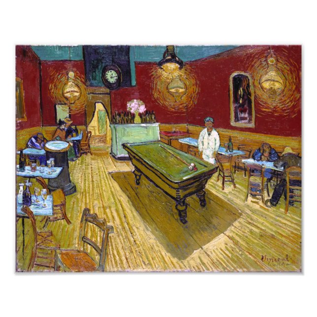 Impression Photo Le Café de nuit | Van Gogh | (Devant)