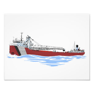 Impression Photo Le cargo des Grands Lacs George A. Sloan Key GLF