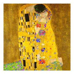 Impression Photo Le célèbre tableau de Gustav Klimt, The Kiss.