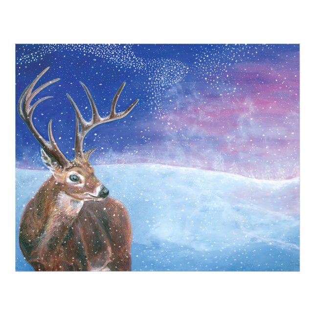 Impression Photo Le cerf rouge (Cervus elaphus) (Devant)