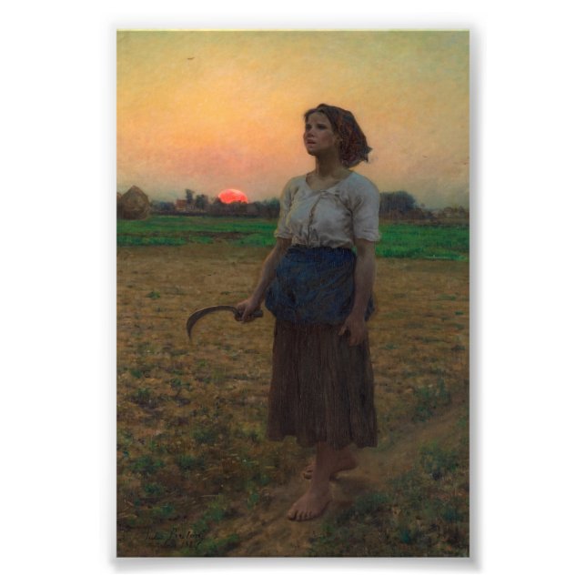Impression Photo Le chant de l'arche par Jules Adolphe Breton (Devant)