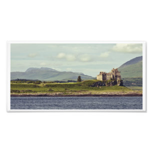 Impression Photo Le château de Duart et l'île de Mull Panorama