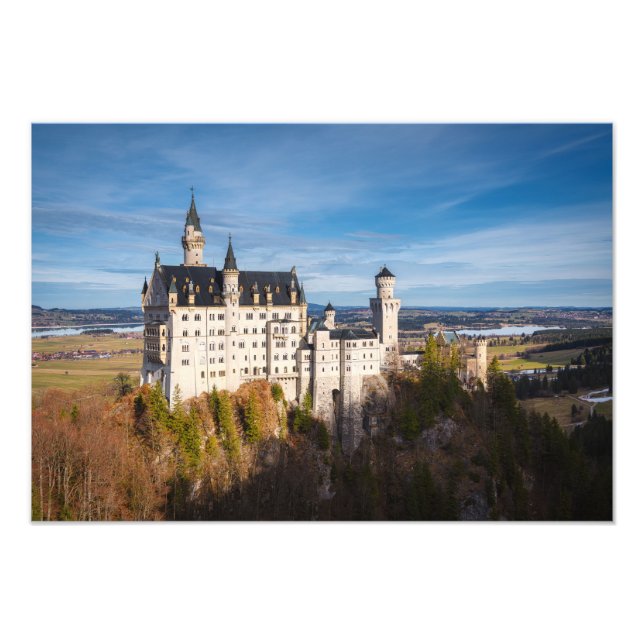 Impression Photo Le château de Neuschwanstein en Allemagne (Devant)