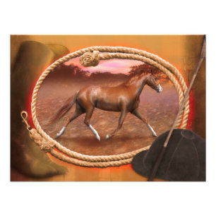 Impression Photo Le Cheval Walker du Tennessee "Le Trotter".