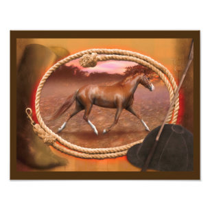 Impression Photo Le Cheval Walker du Tennessee "Le Trotter".