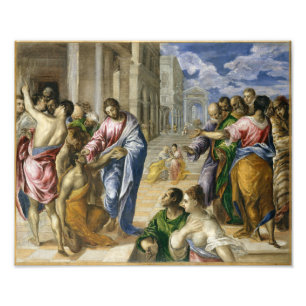 Impression Photo Le Christ guérissant l'aveugle El Greco