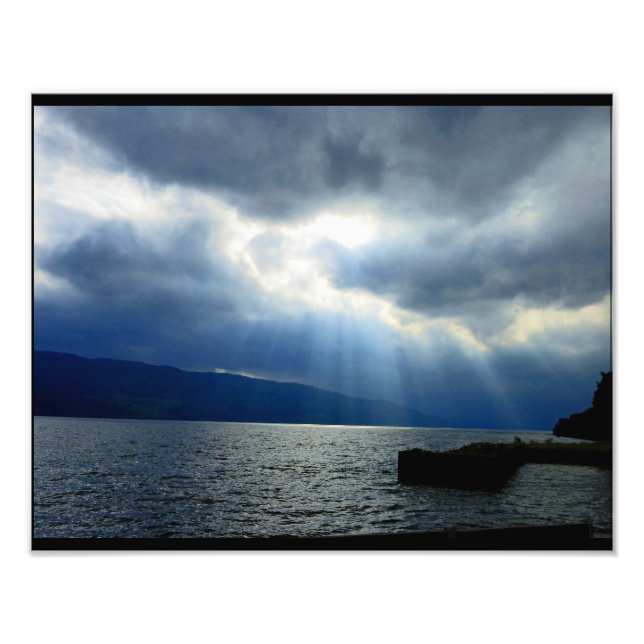 Impression Photo Le ciel dans Loch Ness (Devant)