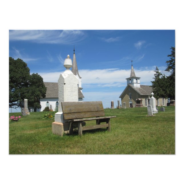 Impression Photo "Le cimetière Valley Grove" (Devant)