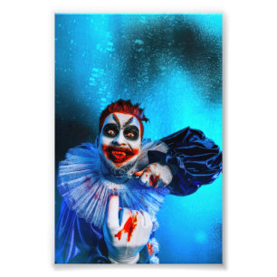 Impression Photo Le clown sinistre d'Halloween de SlipperyJoe endui