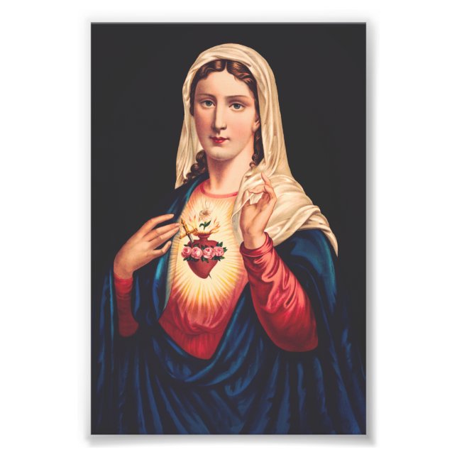 Impression Photo Le Coeur Immaculé de Marie (Devant)