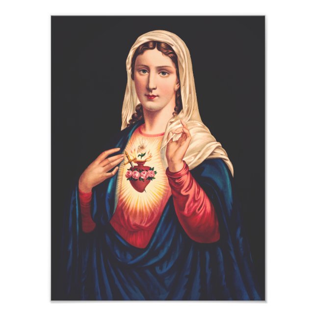 Impression Photo Le Coeur Immaculé de Marie (Devant)