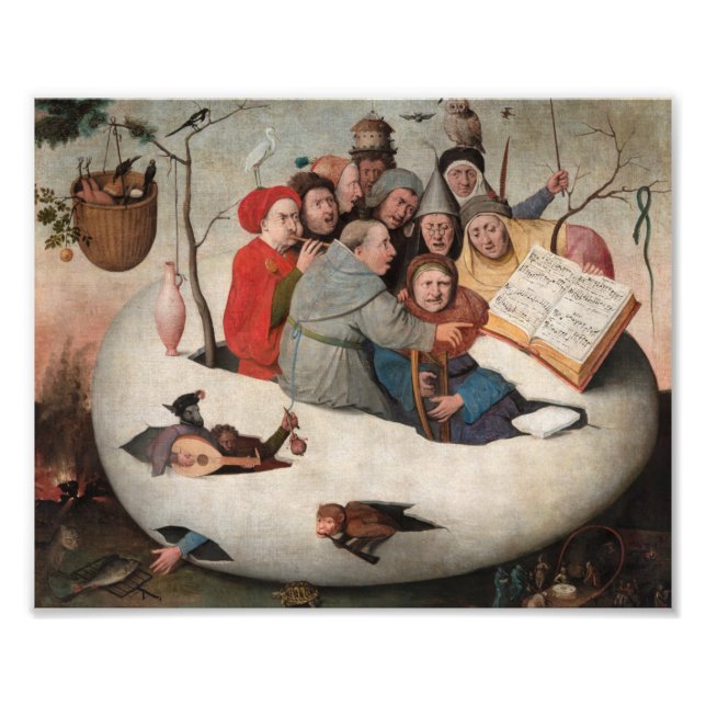 Impression Photo Le concert dans l'oeuf par Hieronymus Bosch (Devant)