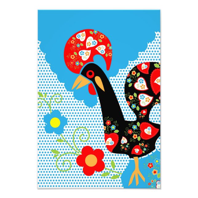 Impression Photo Le coq portugais de Barcelos (Devant)