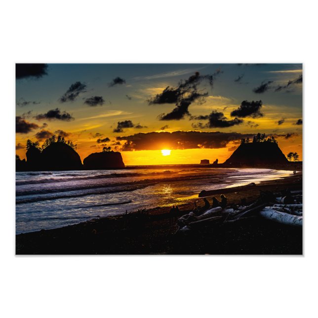Impression Photo Le coucher de soleil de la Push (Devant)