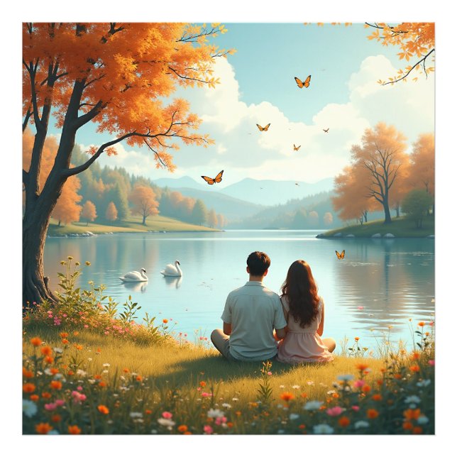 Impression Photo Le couple d'automne (Devant)
