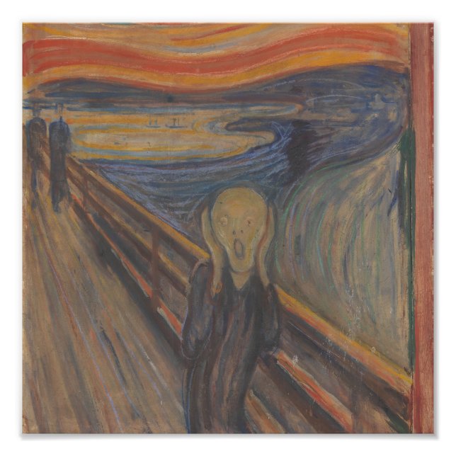 Impression Photo Le cri de la nature par Edvard Munch 1893 (Devant)