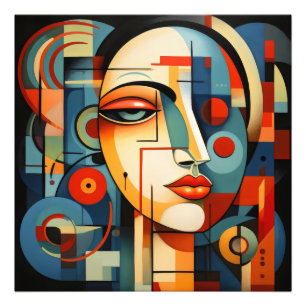 Impression Photo Le cubisme des visages féminins