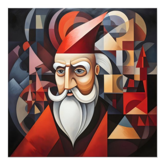 Impression Photo Le Cubisme du Père Noël (Devant)