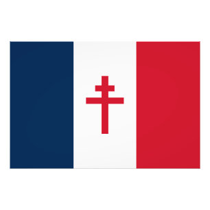 Impression Photo Le drapeau de la résistance française Symbole de l