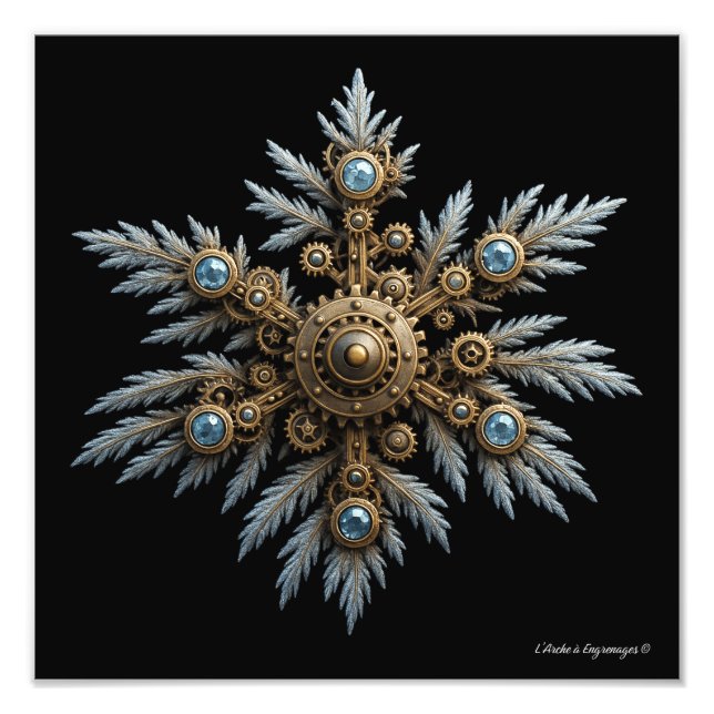 Impression Photo Le Flocon de Sidera – Artefact steampunk -  (Devant)