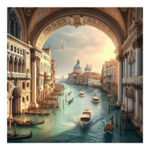 Impression Photo Le Grand Canal à Venise Italie Voyage