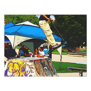 Impression Photo Le Grand Saut - Astuce de Trottinette