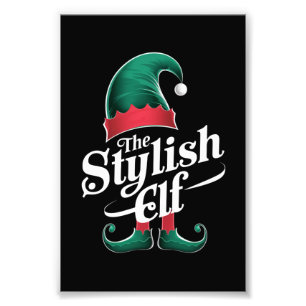 Impression Photo Le groupe Elf élégant qui correspond à Noël famili