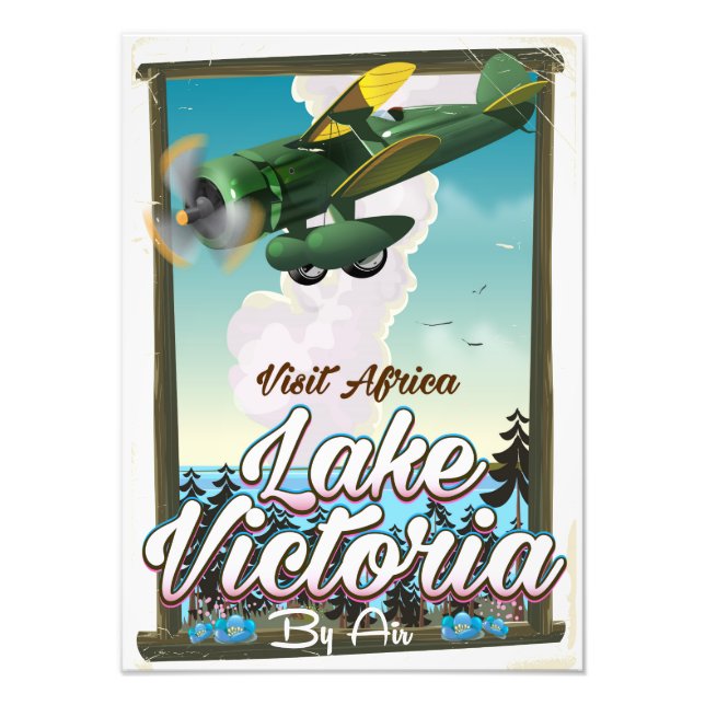 Impression Photo Le lac Victoria affiche des vacances africaines (Devant)