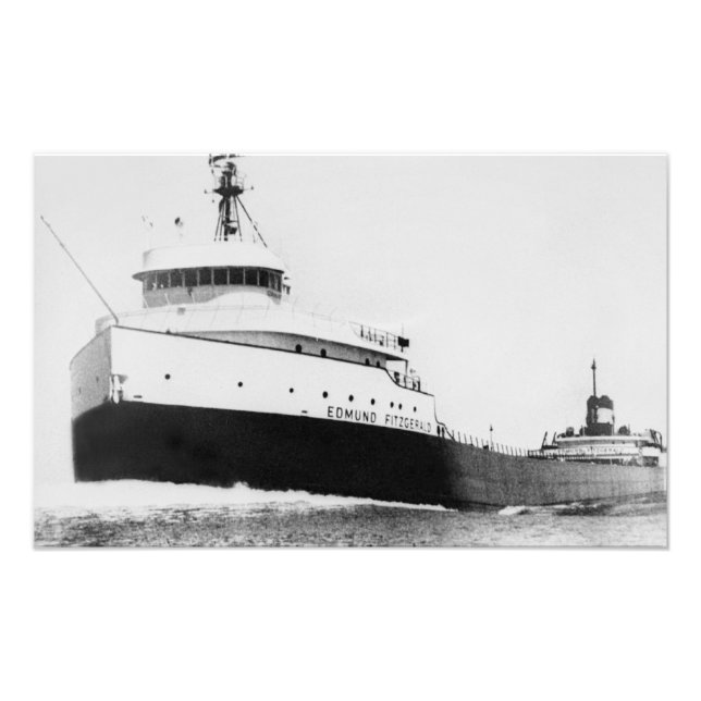 Impression Photo Le légendaire S.S. Edmund Fitzgerald (Devant)
