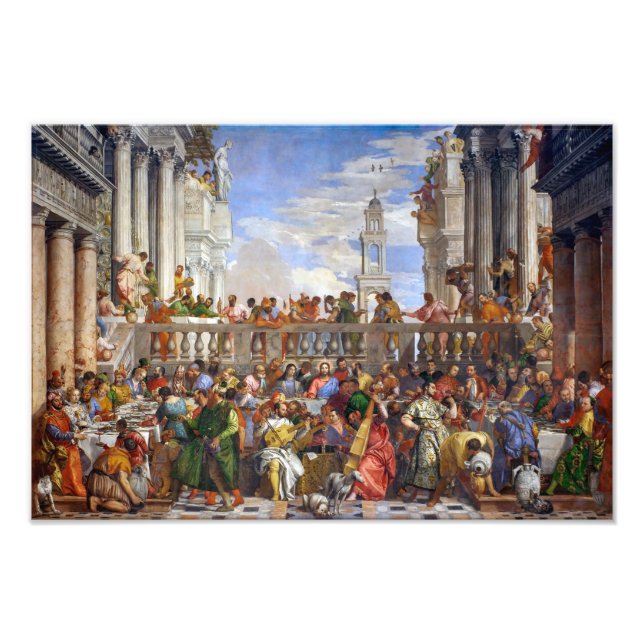 Impression Photo Le Mariage de Cana | Paolo Veronese | (Devant)