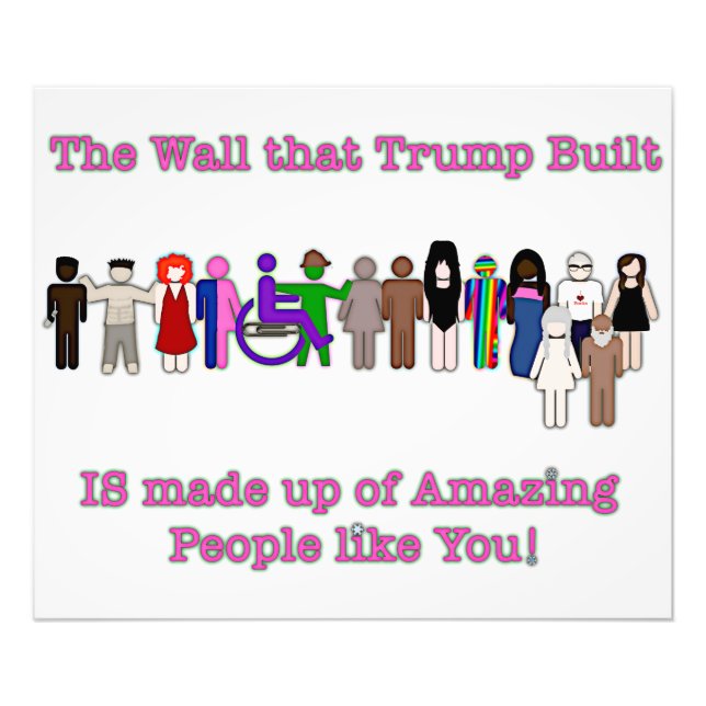 Impression Photo Le mur que Trump a construit (Devant)