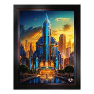 Impression Photo Le Pavillon Grand Art Déco Blue Plaza by Xzendor7