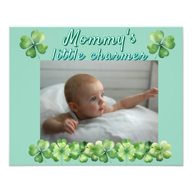 Impression Photo Le petit charmeur de maman verte (Devant)