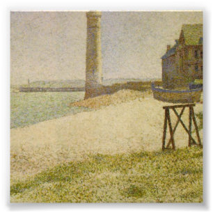 Impression Photo Le phare chez Honfleur par Georges Seurat