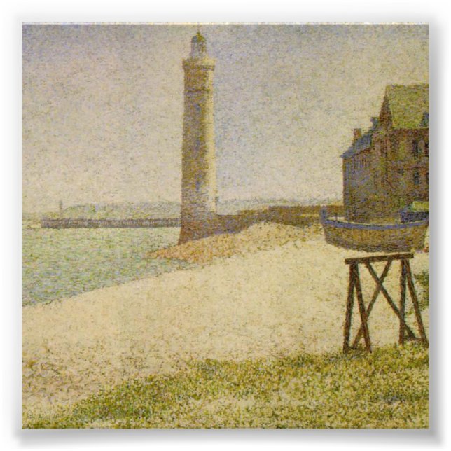 Impression Photo Le phare d'Honfleur par Georges Seurat (Devant)