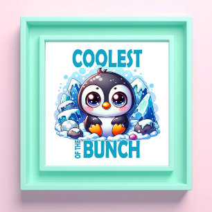 Impression Photo Le plus frais du jeu de mots Bunch Cute baby Pengu