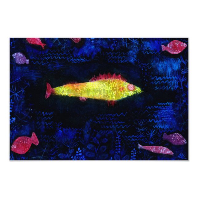 Impression Photo Le poisson rouge, 1925 par Paul Klee (Devant)