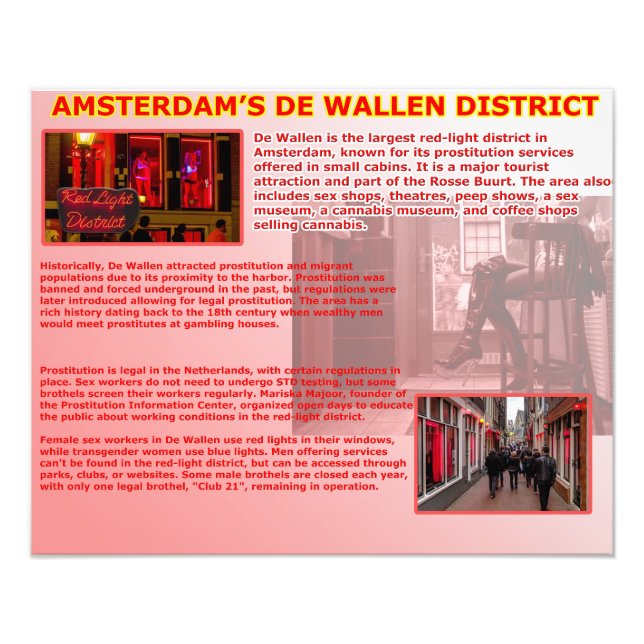 Impression Photo Le quartier De Wallen à Amsterdam (Devant)