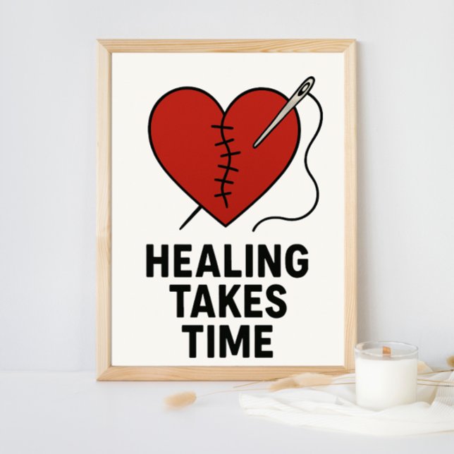 Impression Photo Le rétablissement prend du temps - Soutien en sant (Créateur téléchargé)