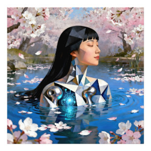 Impression Photo "Le rêve numérique de l’eau" - Un portrait numériq