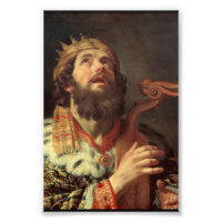 Le Roi David Jouant Sa Harpe