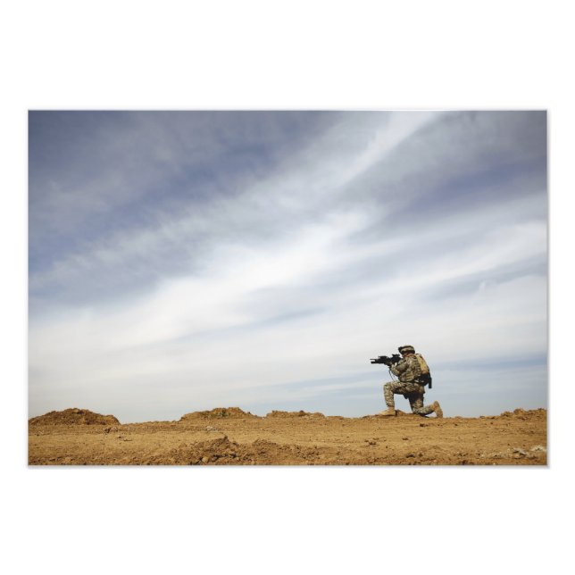 Impression Photo Le sergent assure la sécurité (Devant)