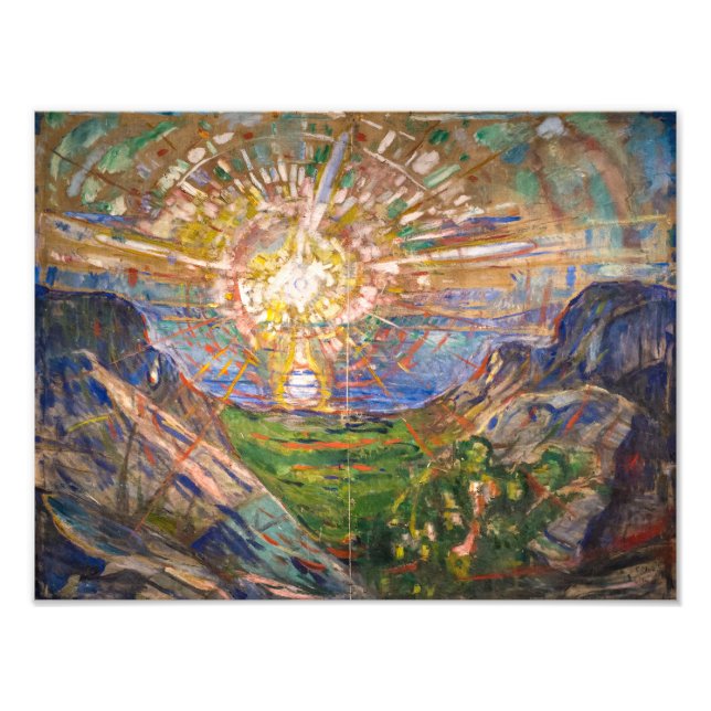 Impression Photo Le Soleil 1916 | Edvard Munch | (Devant)