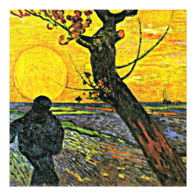 Impression Photo Le Sower, tableau d'art de Vincent van Gogh (Devant)