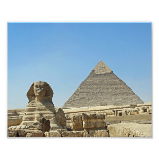 Impression Photo Le Sphinx aux Pyramides