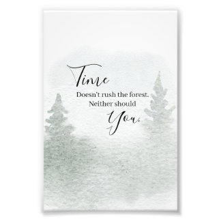 Impression Photo Le temps ne précipite pas la forêt