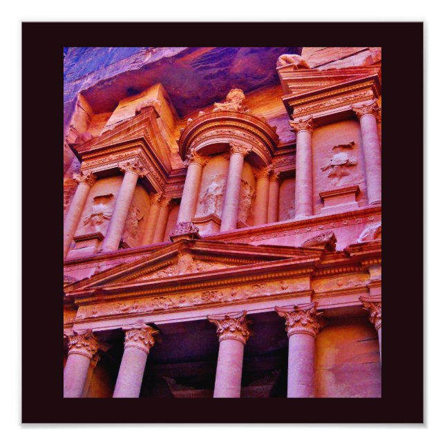 Impression Photo Le Trésor de Petra (Devant)