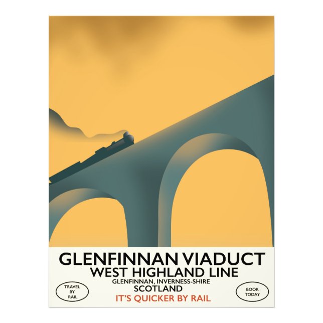 Impression Photo Le viaduc de Glenfinnan en Écosse. (Devant)