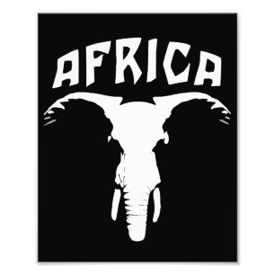 Impression Photo Le visage des éléphants africains Afrique