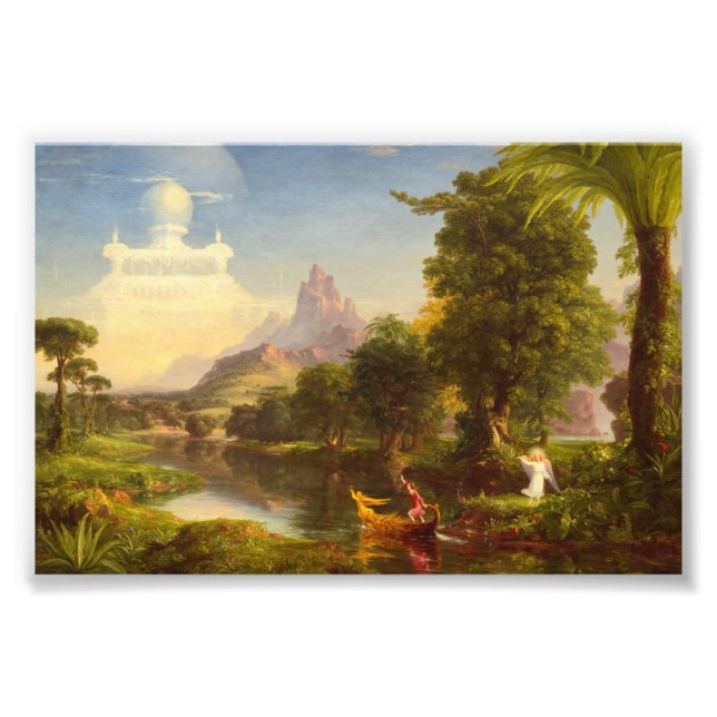 Impression Photo Le voyage de la vie, Jeunesse par Thomas Cole (Devant)